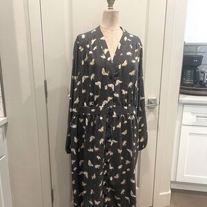 ModCloth Jessy B Striped Dress Butterflies Size 2X/3X Measurements below.